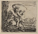 Saturn, from 'Game of Mythology' (Jeu de la Mythologie), Stefano della Bella  Italian, Etching; first state of five