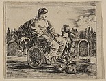 Venus, from 'Game of Mythology' (Jeu de la Mythologie), Stefano della Bella  Italian, Etching; first state of five