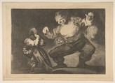 'Dancing Giant' from the 'Disparates' (Follies / Irrationalities), Goya (Francisco de Goya y Lucientes) Spanish, Etching, burnished aquatint, drypoint