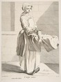 Fish Vendor, Anne Claude Philippe de Tubières, comte de Caylus French, Etching with some engraving