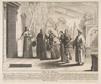 Lodging Pilgrims, Abraham Bosse  French, Etching with engraving