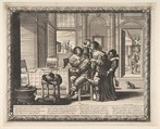 The Prodigal Son in a House of Ill Repute, Abraham Bosse (French, Tours 1602/04–1676 Paris), Etching; third state of three