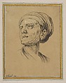 Head of a Woman in Three Quarter View, from "Various heads and figures" (Diverses tétes et figures), Stefano della Bella  Italian, Etching