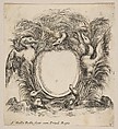 Cartouche Framed by Ducks and Weeds, Stefano della Bella  Italian, Etching; first state