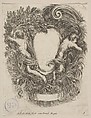 Cartouche Framed by Apollo and Pan, Stefano della Bella  Italian, Etching; first state