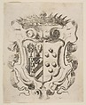 Arms of the Medici with Della Rovere, Stefano della Bella  Italian, Etching