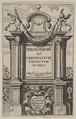 Frontispiece to The Theological and Cardinal Virtues, Abraham Bosse French, Etching