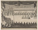 Seating Arrangement of the Chevaliers of the Order of the Holy Spirit, Abraham Bosse French, Etching