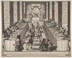 Banquet of the Chevaliers of the Holy Spirit, Abraham Bosse French, Etching