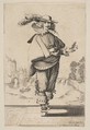 The Amorous Widower, Anonymous, French, 17th century  French, Etching; reverse copy