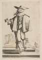 Gentleman with a Glove, Anonymous, French, 17th century  French, Etching (reverse copy)