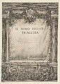 Frontispiece for "Il Nino Figlio", Stefano della Bella  Italian, Etching