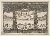 Sixth scene, the heavens, from "The marriage of the gods" (Le nozze degli Dei), Stefano della Bella Italian, Etching
