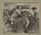 Pan et Syrinx, Stefano della Bella Italian, Etching, state i