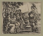 Les neuf Muses, Stefano della Bella Italian, Etching, state i
