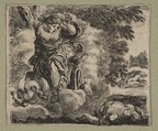 Venus et Adonis, Stefano della Bella Italian, Etching, state i