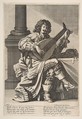 Man Singing and Playing a Lute, Abraham Bosse French, Etching