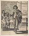 Courtier Following Edict Against Superfluity in Dress (Le Courtisan suivant le dernier édit), Abraham Bosse French, Etching