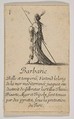 Barbarie, from "Jeu de la Géographie", Stefano della Bella  Italian, Etching, state iii