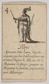 Libye, from "Jeu de la Géographie", Stefano della Bella  Italian, Etching, state iii