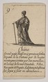 Chine, from "Jeu de la Géographie", Stefano della Bella  Italian, Etching, state iii