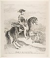 Philip IV on horseback, after Velázquez, Goya (Francisco de Goya y Lucientes)  Spanish, Etching