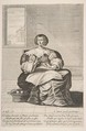Seated Woman Working on a Tapestry, Abraham Bosse  French, Etching