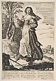 Village Girl Dancing, Abraham Bosse French, Etching