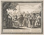 Dance on the Village Square, plate 2 from "Le Mariage à la Campagne", Abraham Bosse French, Etching