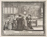 Return from the Christening, Abraham Bosse  French, Etching; first state of two