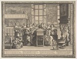 Wives at Table During the Absence of their Husbands, Abraham Bosse  French, Etching