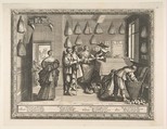 Employment Bureau, Abraham Bosse French, Etching