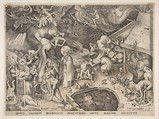 St. James and the Magician Hermogenes from The Story of the Magician Hermogenes, Pieter Bruegel the Elder  Netherlandish, Engraving; first state of three