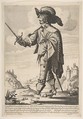 A Frenchman, Sword in Hand, Abraham Bosse French, Etching