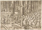 Faith (Fides) from The Virtues, Philips Galle  Netherlandish, Engraving; second state of two