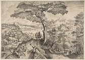 Soldiers at Rest (Milites Requiescentes), from "The Large Landscapes", Pieter Bruegel the Elder Netherlandish, Etching and engraving