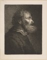 An Old Man in Profile, Captain William E. Baillie Irish, Etching