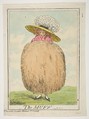 The Muff, Henry Kingsbury British, Hand-colored etching