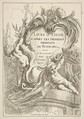 Title Page, from "Livre d’étude d’après les desseins originaux de Blomart", François Boucher French, Etching