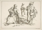 Sheet of Sketches, from "Livre d’étude d’après les desseins originaux de Blomart", François Boucher  French, Etching