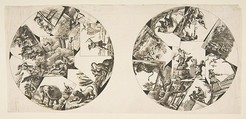 Designs for Plates Taken from Oudry's Illustrations to La Fontaine's Fables, Jean-Baptiste Oudry  French, Etching