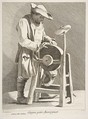 Knife Sharpener, Anne Claude Philippe de Tubières, comte de Caylus French, Etching with some engraving