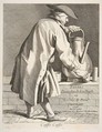 Coffee Vendor, Anne Claude Philippe de Tubières, comte de Caylus French, Etching with some engraving