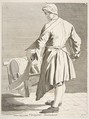 Wandering Vinegar Seller, Anne Claude Philippe de Tubières, comte de Caylus French, Etching with some engraving
