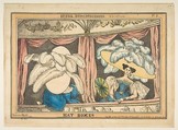 Opera Reminiscences, Plate 2: Hat Boxes, William Heath ('Paul Pry')  British, Hand-colored etching