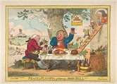 Peace and Plenty or Good News for John Bull!!!, George Cruikshank British, Hand-colored etching