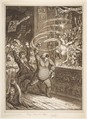 Blowing-up the Pic-Nic's;–or–Harlequin Quixote Attacking the Puppets, vide Tottenham Street Pantomime, James Gillray British, Etching; proof