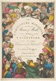 Title Page, The Caricature Magazine, or Mirror of Mirth, Thomas Rowlandson  British, Hand-colored etching