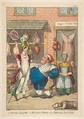 A Neck of Lamb, a Round of Beef, and a Scrag of Mutton, Charles Williams  British, Hand-colored etching