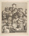 Scholars at a Lecture, William Hogarth  British, Etching and engraving; state two of two